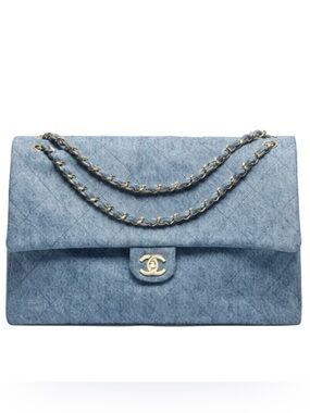 Chanel Denim Maxi Flap Bag Metier d’Art Collection Matthew Blazy